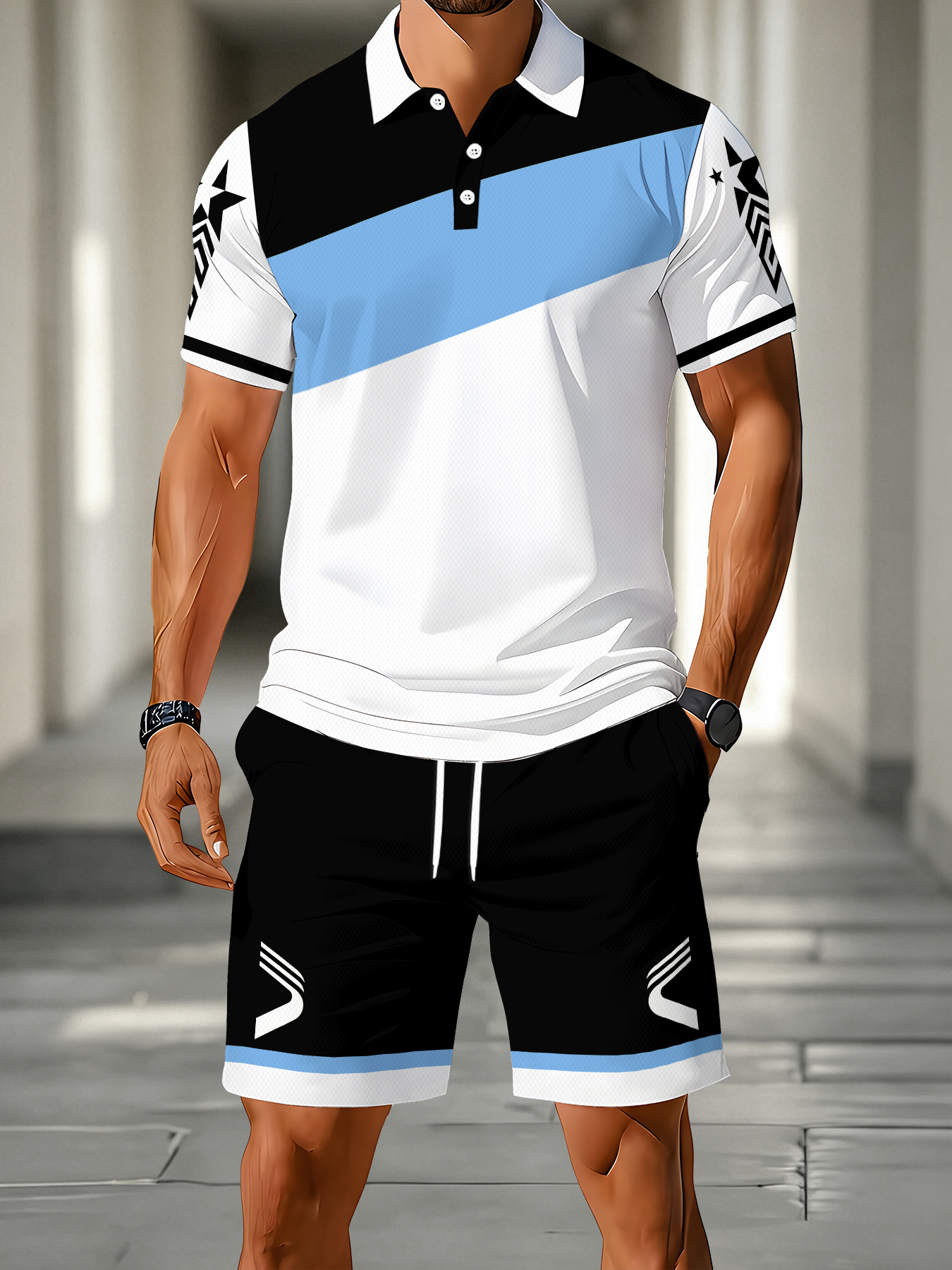 Men'S Fashion Polo Shirt - 2026 Summer Men's Polo Shirt Set