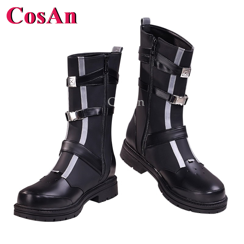 Mens Fashion Combat Boots - CosAn Game Wuthering Waves Men Rover