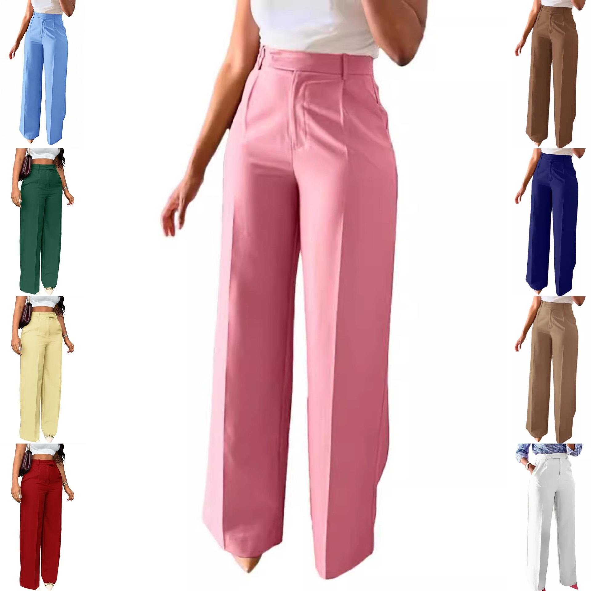 Formal Trouser Stretch - High Waist Straight Leg Formal Pants