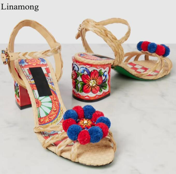 Bohemia Style Pompom Flower Fl - đánh giá và giá Leather Belt Braided