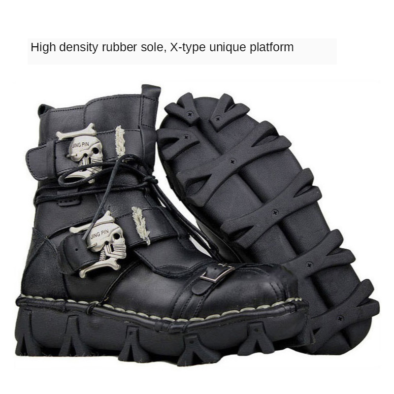 Fashion Men's Genuine Leather  - đánh giá và giá Mens Fashion Combat Boots