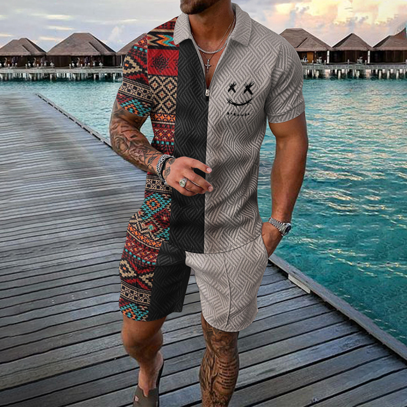 3D Print Nationality Style Men - đánh giá và giá Men'S Fashion Polo Shirt