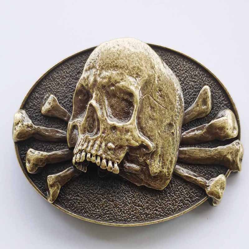 Classic skull series zinc allo - đánh giá và giá Leather Belt Braided