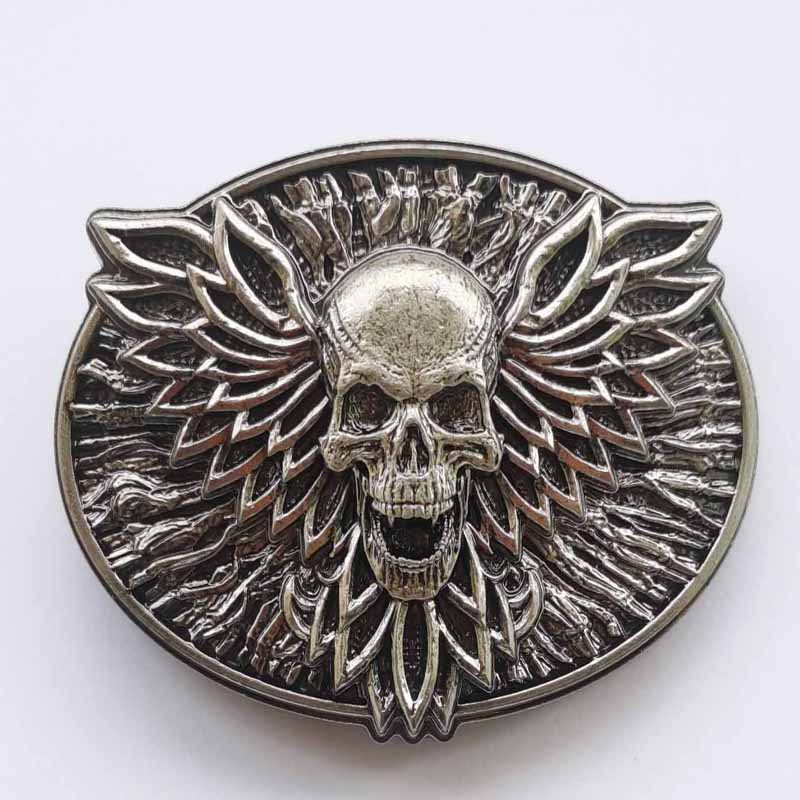 Classic skull series zinc allo - đánh giá và giá Leather Belt Braided