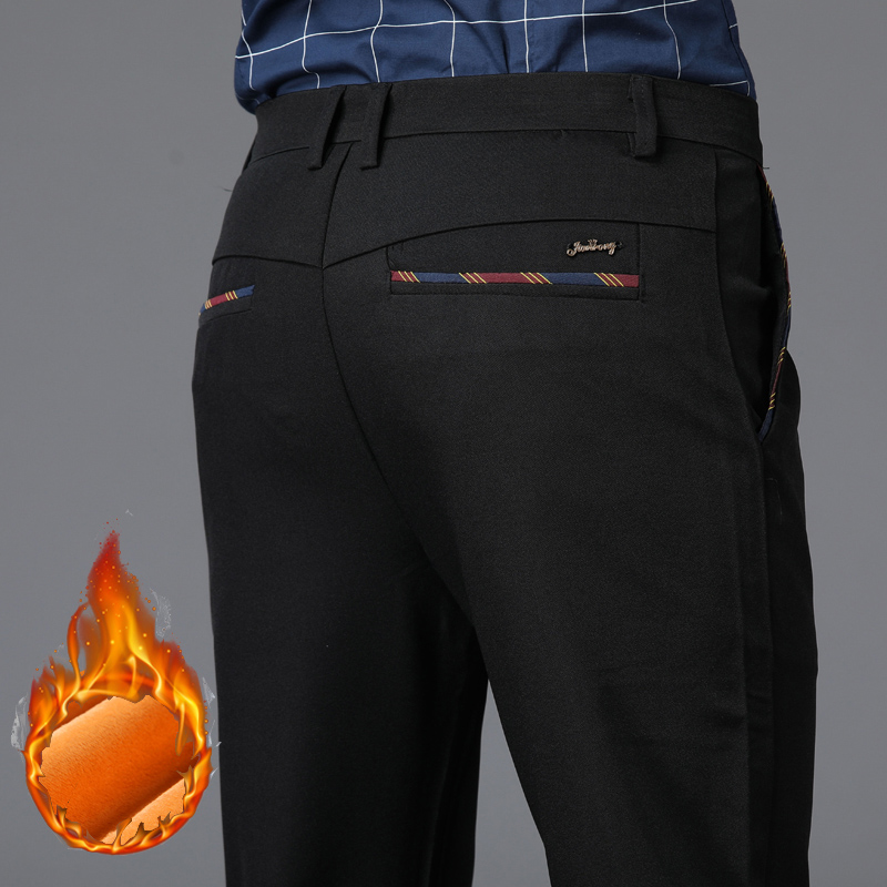 Winter New Men's Warm Thermal  - đánh giá và giá Formal Trouser Stretch