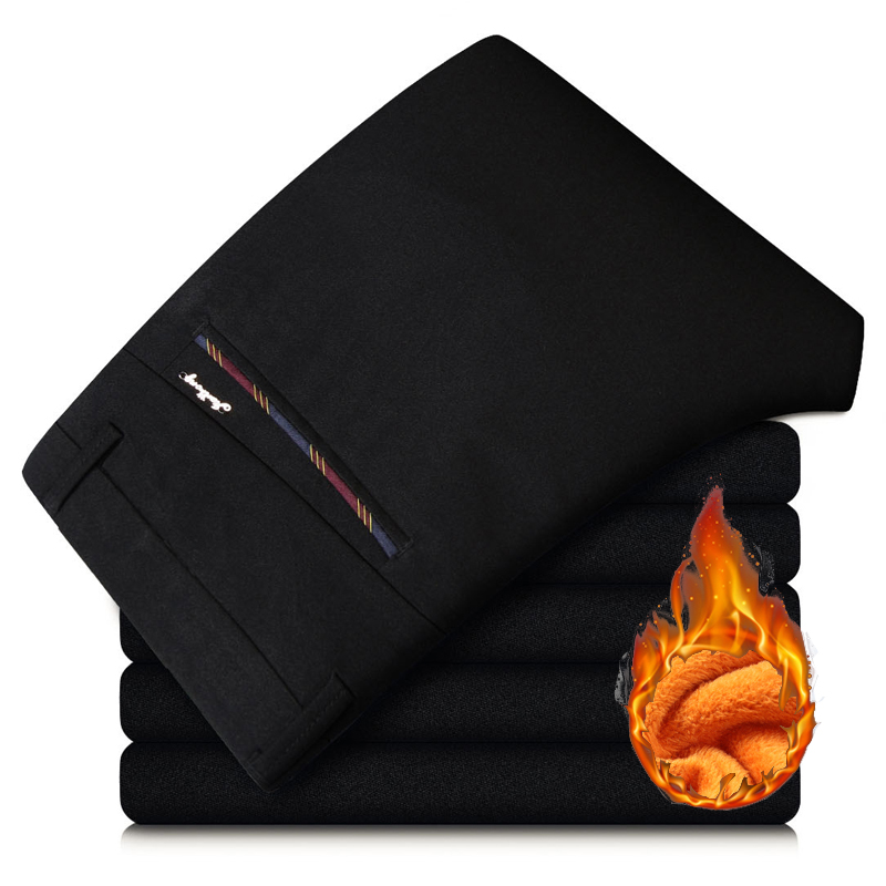 Winter New Men's Warm Thermal  - đánh giá và giá Formal Trouser Stretch