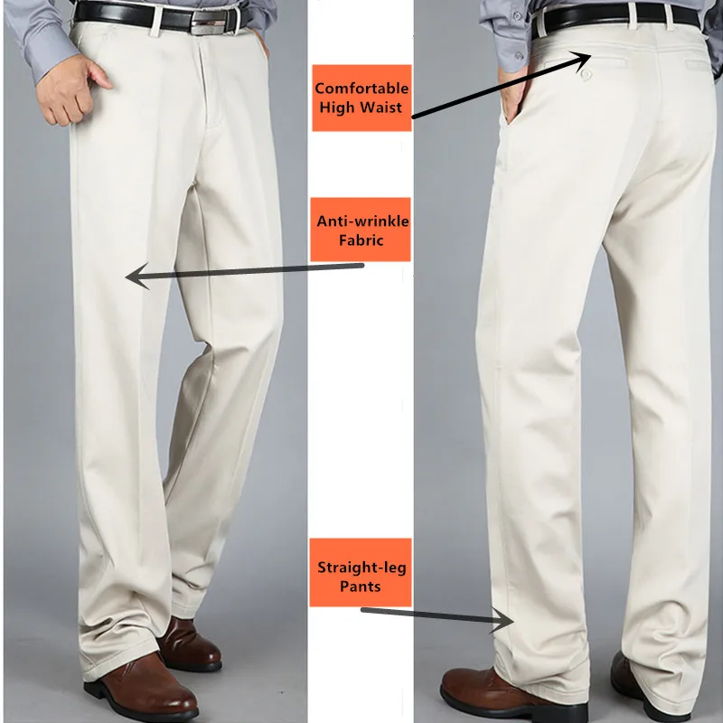 White Pants Men Office Formal  - đánh giá và giá Formal Trouser Stretch