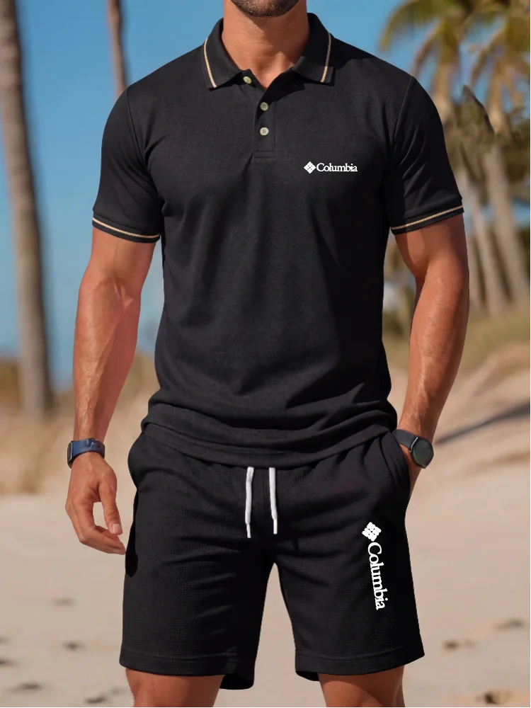 Brand Printed Polo Shirt Short - đánh giá và giá Men'S Fashion Polo Shirt