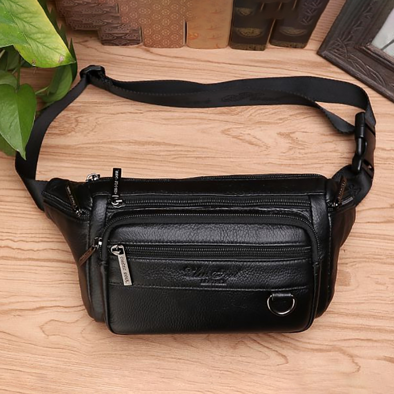 Men Waist Fanny Bags Sling Che - đánh giá và giá Leather Belt Braided