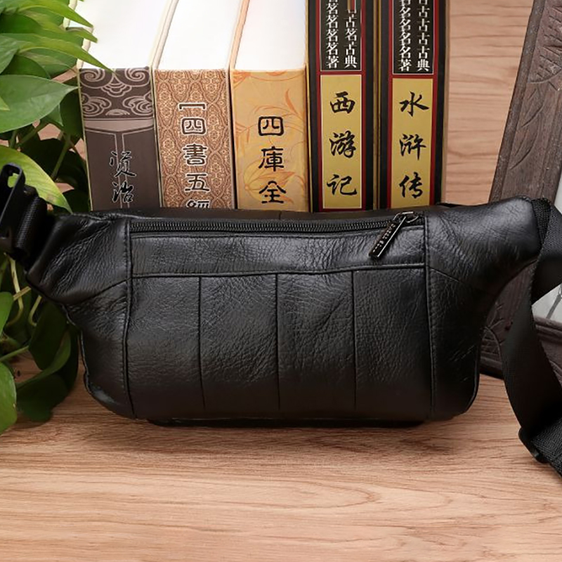 Men Waist Fanny Bags Sling Che - đánh giá và giá Leather Belt Braided