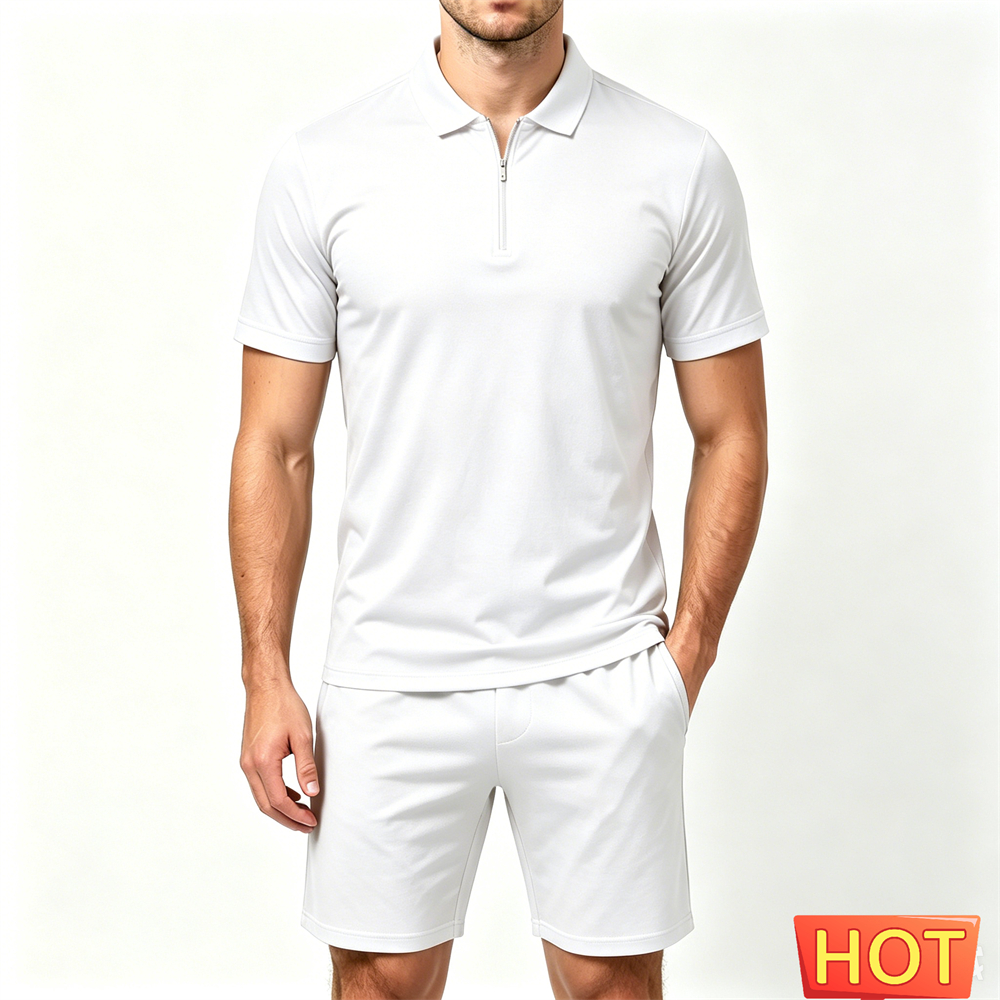 Summer Men's Tracksuit Sets Si - đánh giá và giá Men'S Fashion Polo Shirt