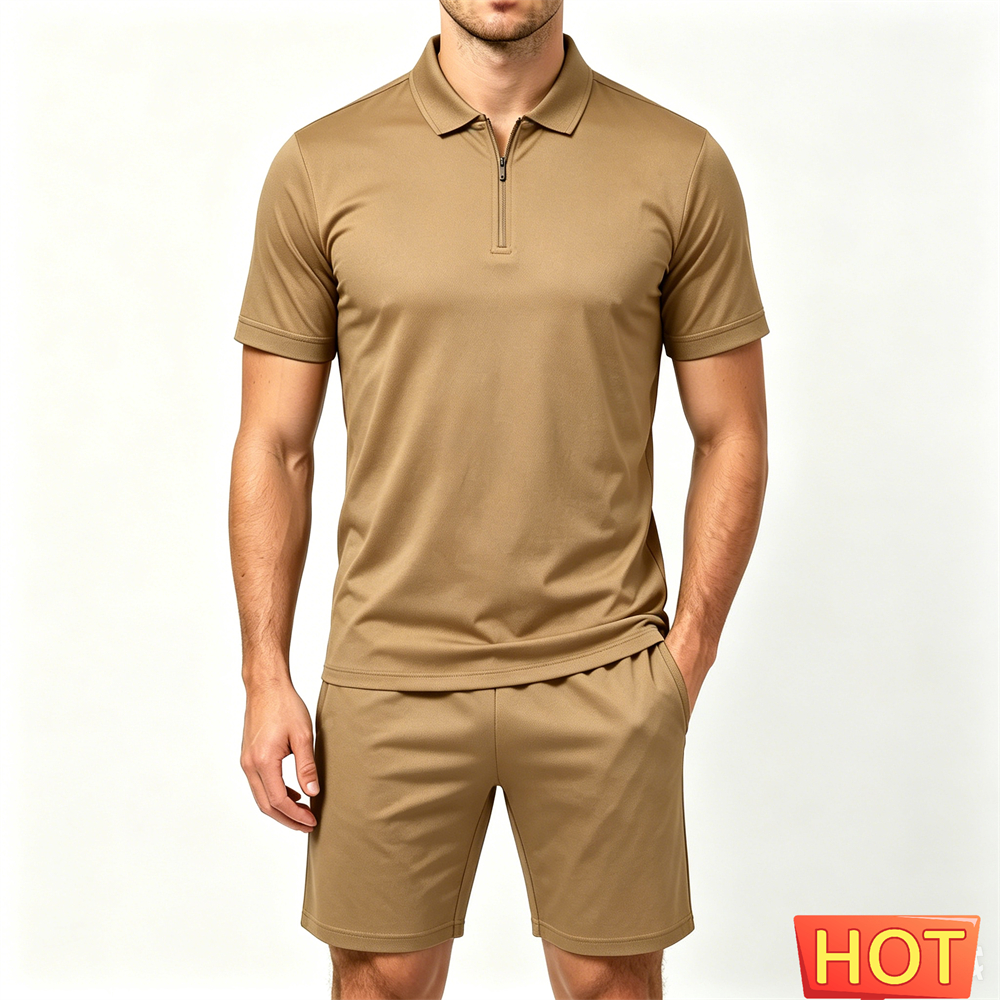 Summer Men's Tracksuit Sets Si - đánh giá và giá Men'S Fashion Polo Shirt