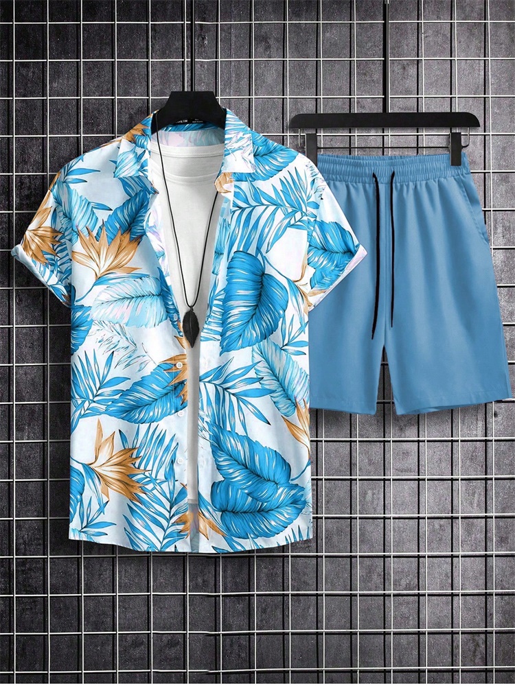 Men's Short-sleeved Shirt Set  - đánh giá và giá Men'S Fashion Undershirt