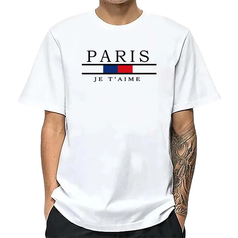 Paris Graphic Print T-shirts M - đánh giá và giá Paris Men'S Fashion