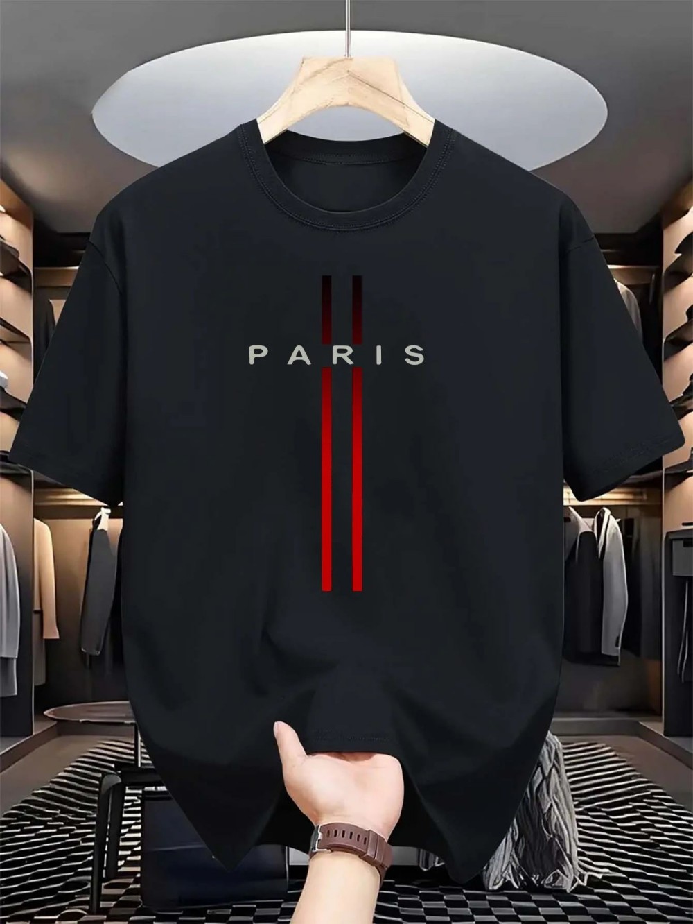 Paris Letter 3D print sport Qu - đánh giá và giá Paris Men'S Fashion