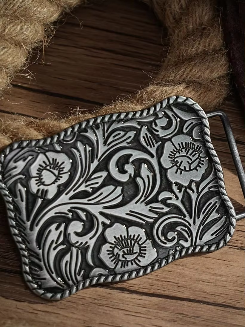 Western Belt Buckle Initial Vi - đánh giá và giá Leather Belt Braided