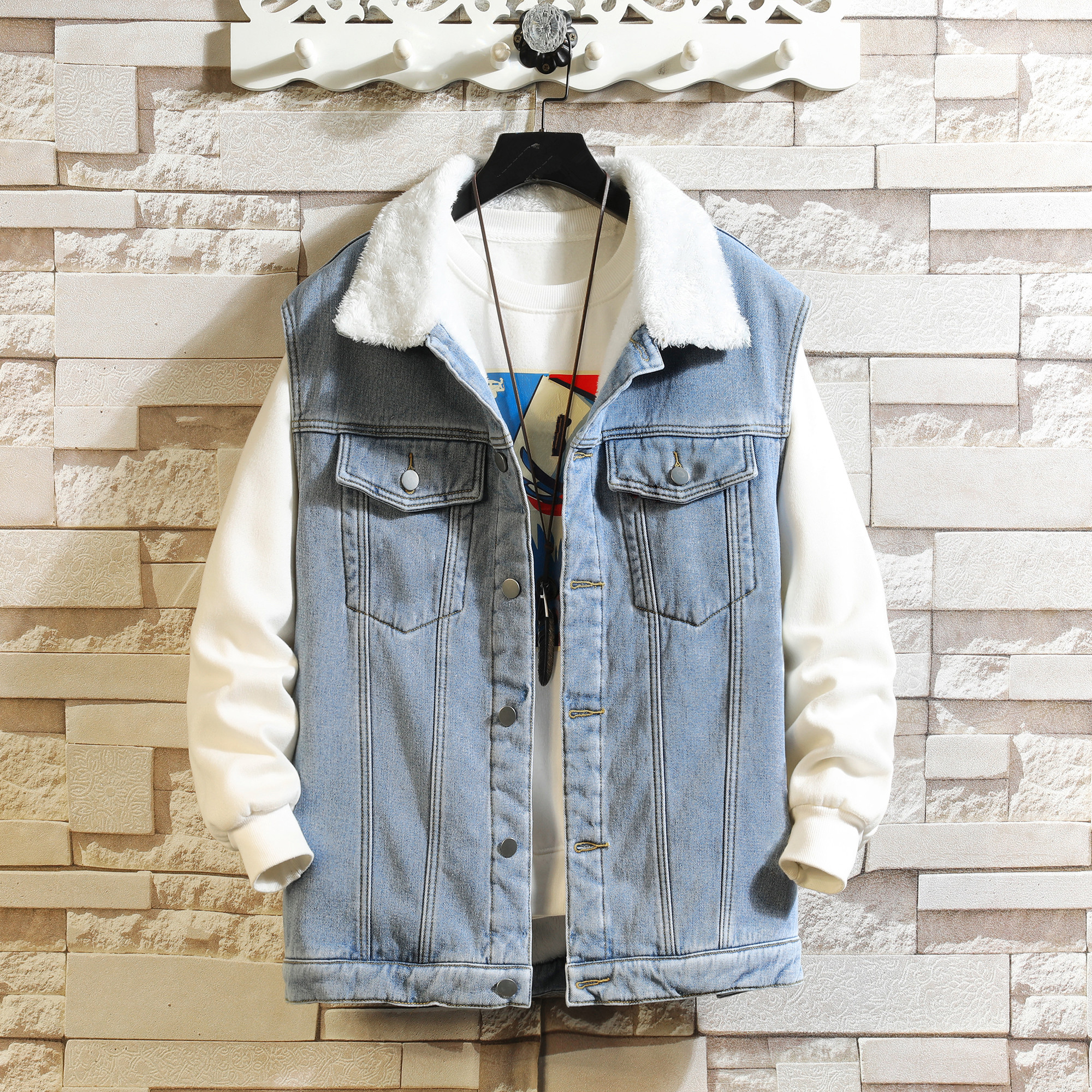 Winter Cargo Denim Vests Men W - đánh giá và giá Men'S Fashion Vest With Jeans