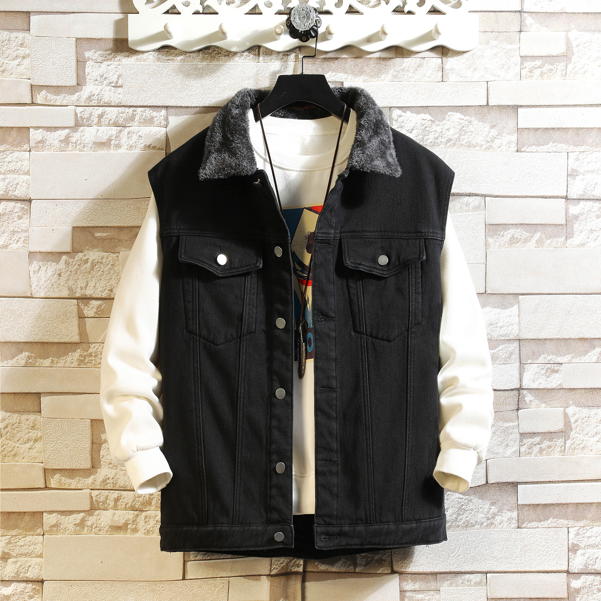 Winter Cargo Denim Vests Men W - đánh giá và giá Men'S Fashion Vest With Jeans