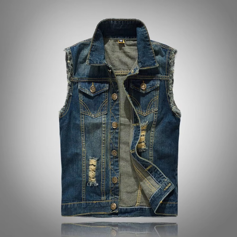 Men Slim Denim Vests Waistcoat - đánh giá và giá Men'S Fashion Vest With Jeans
