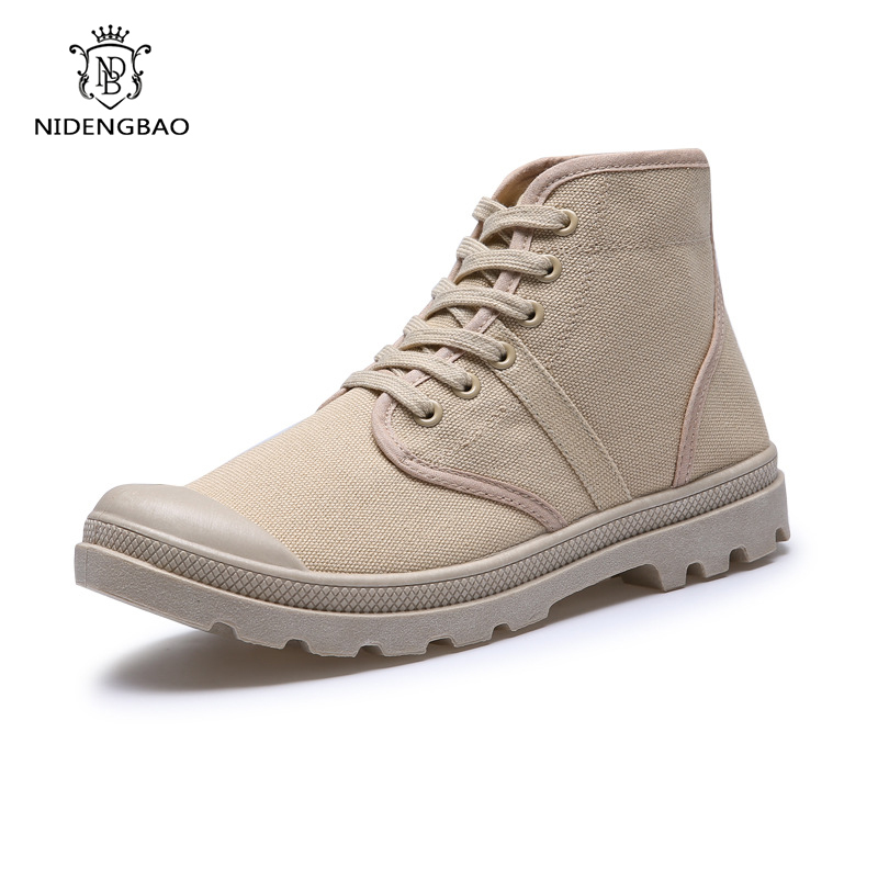 Men Boots New Casual Canvas Sh - đánh giá và giá Mens Fashion Combat Boots