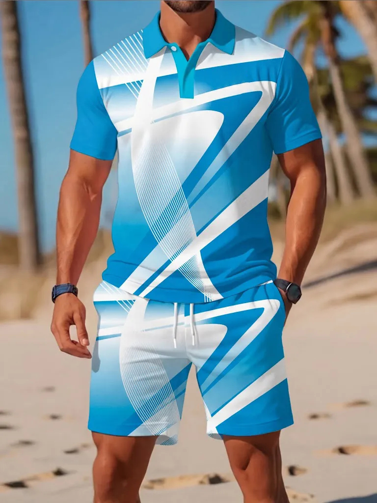 Men's Summer Tee Set Fashion B - đánh giá và giá Men'S Fashion Polo Shirt