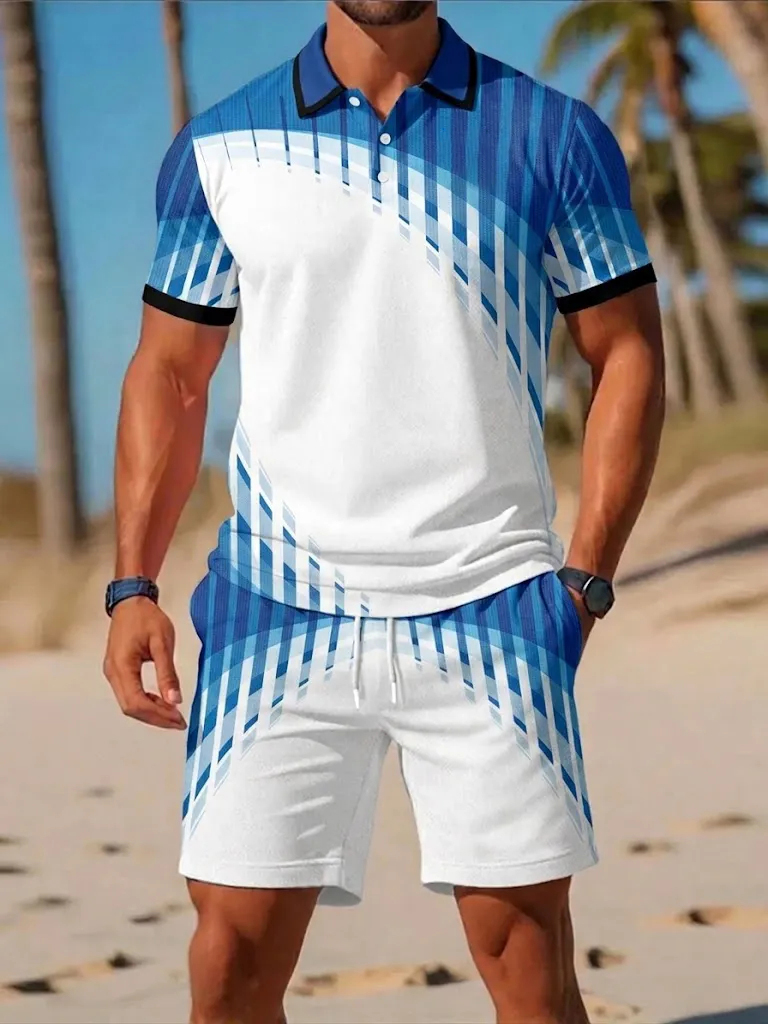 Men's Summer Tee Set Fashion B - đánh giá và giá Men'S Fashion Polo Shirt