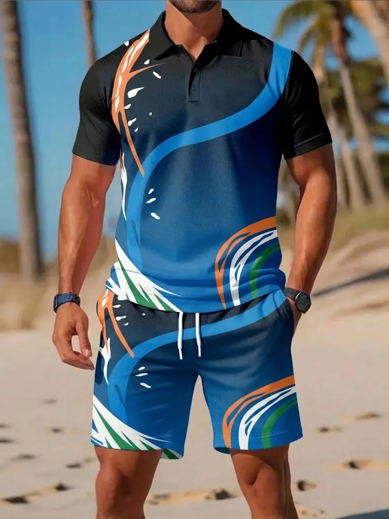 Men's Summer Tee Set Fashion B - đánh giá và giá Men'S Fashion Polo Shirt