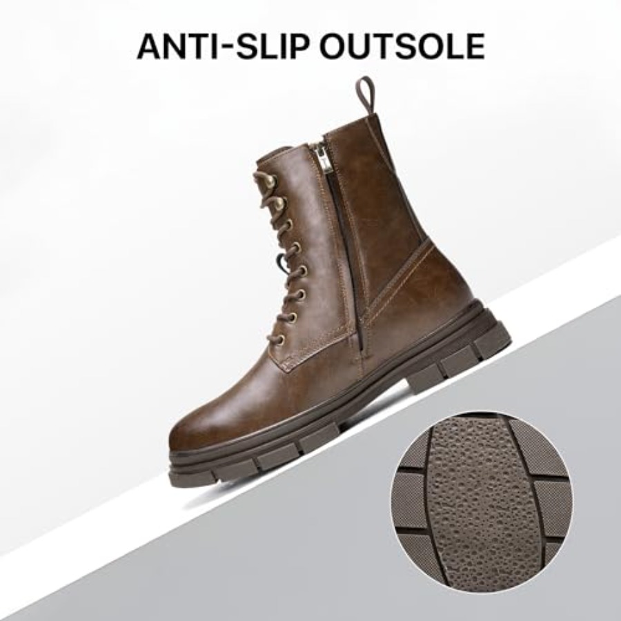 Mens Boots High Top Motorcycle - đánh giá và giá Mens Fashion Combat Boots