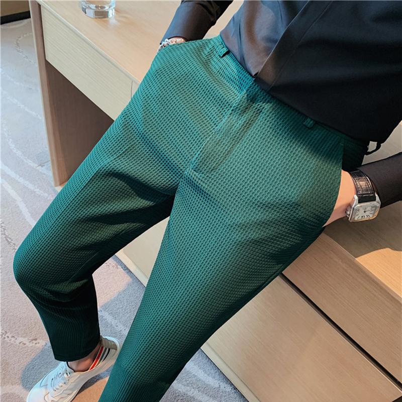 2024 Autumn New Waffle Stretch - đánh giá và giá Formal Trouser Stretch