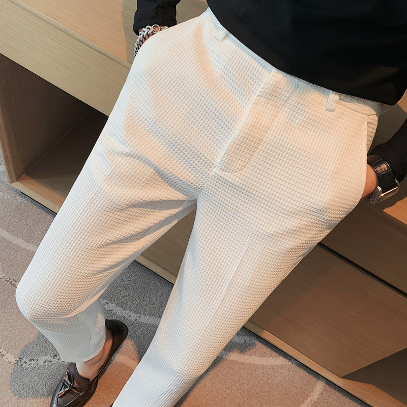 2024 Autumn New Waffle Stretch - đánh giá và giá Formal Trouser Stretch