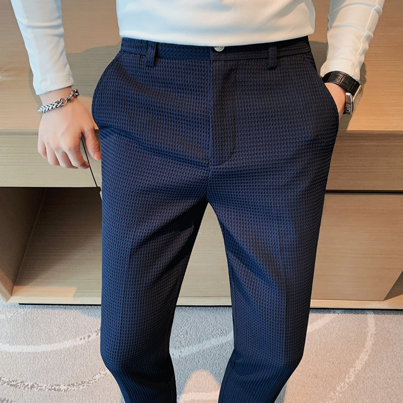 2024 Autumn New Waffle Stretch - đánh giá và giá Formal Trouser Stretch