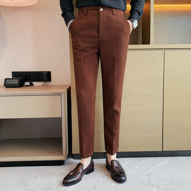 2024 Autumn New Waffle Stretch - đánh giá và giá Formal Trouser Stretch