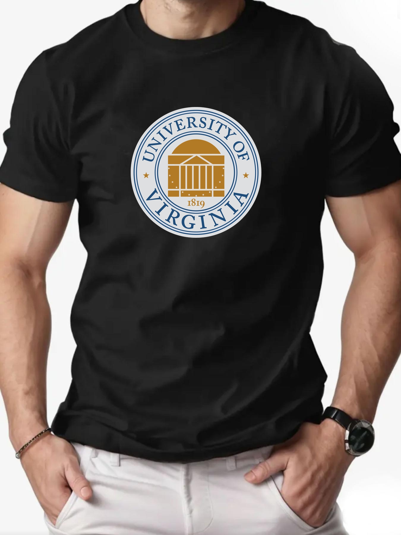 Men's Cotton T-Shirt, Universi - đánh giá và giá Men'S Fashion University