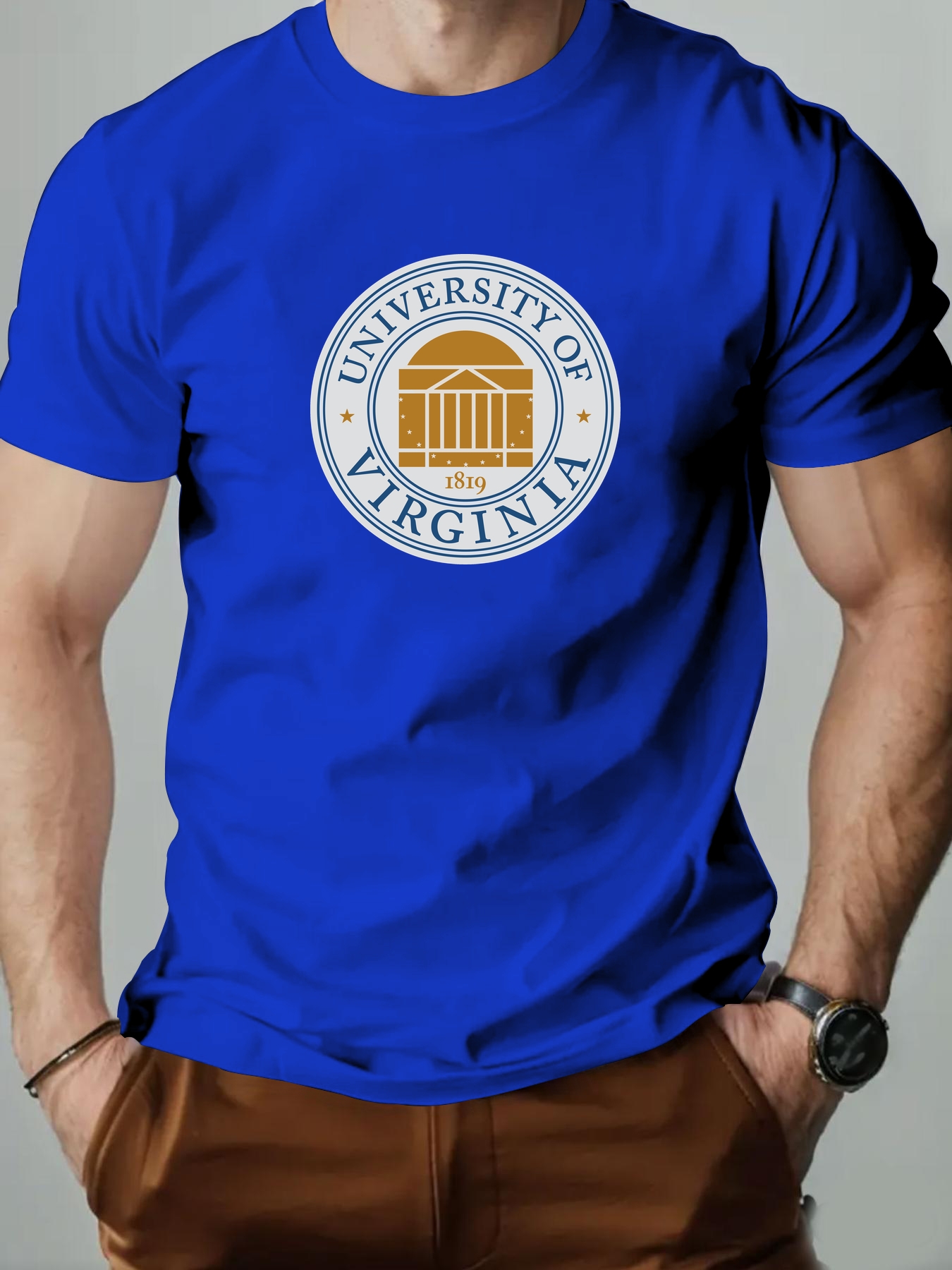 Men's Cotton T-Shirt, Universi - đánh giá và giá Men'S Fashion University