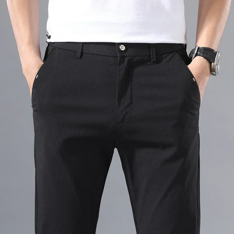 2022 Men's Thin Pants Solid Co - đánh giá và giá Formal Trouser Stretch