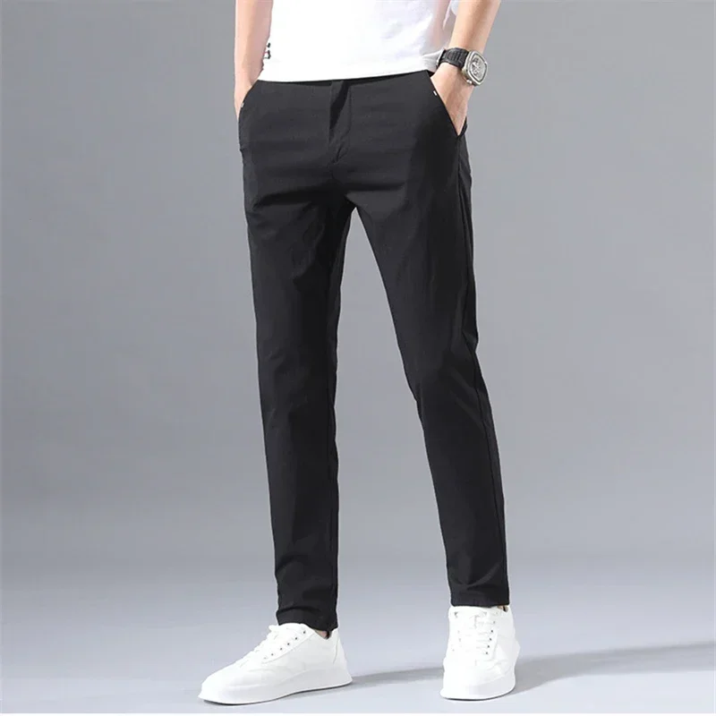 2022 Men's Thin Pants Solid Co - đánh giá và giá Formal Trouser Stretch