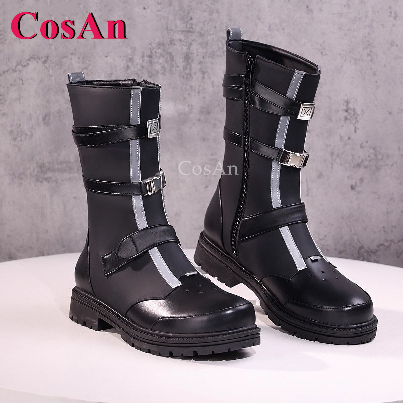 CosAn Game Wuthering Waves Men - đánh giá và giá Mens Fashion Combat Boots