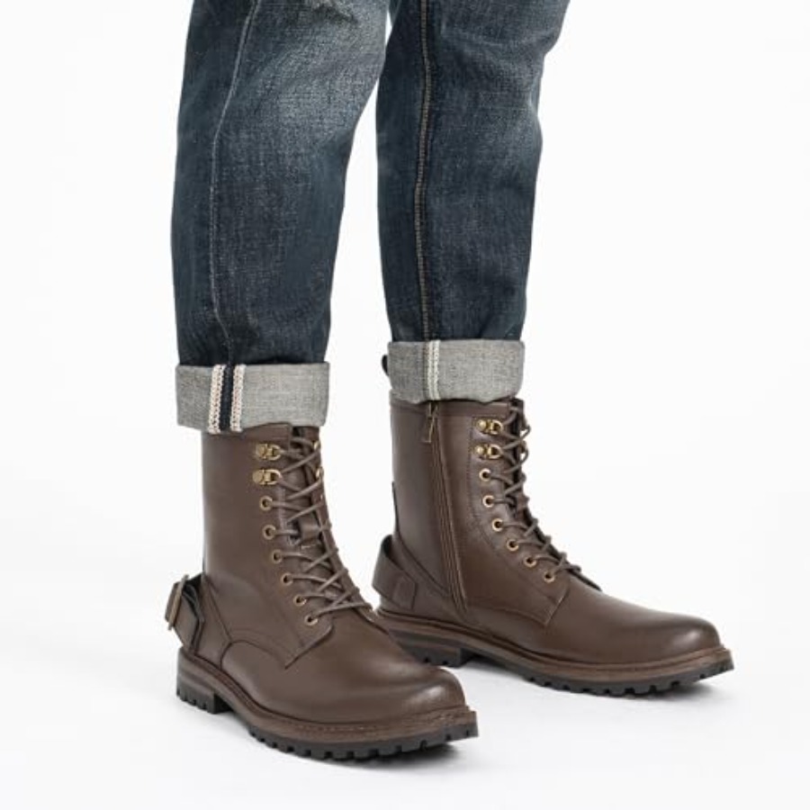 Mens Boots High Top Motorcycle - đánh giá và giá Mens Fashion Combat Boots