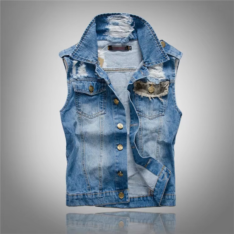 Men Slim Denim Vests Jackets W - đánh giá và giá Men'S Fashion Vest With Jeans