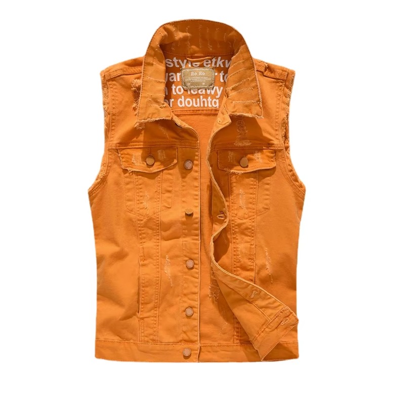 Men Slim Denim Vests Jackets W - đánh giá và giá Men'S Fashion Vest With Jeans
