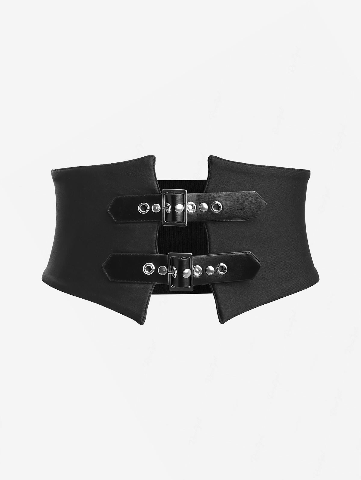 Gothic Skull Bone Printed Dres - đánh giá và giá Leather Belt Braided
