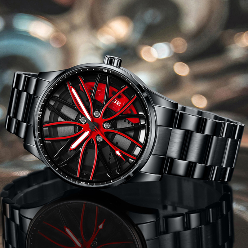 LIGE New Car Wheel Hub Quartz  - đánh giá và giá Men'S Fashion Hub