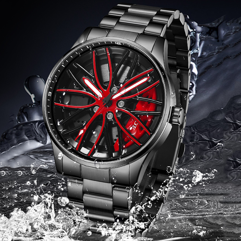 LIGE New Car Wheel Hub Quartz  - đánh giá và giá Men'S Fashion Hub