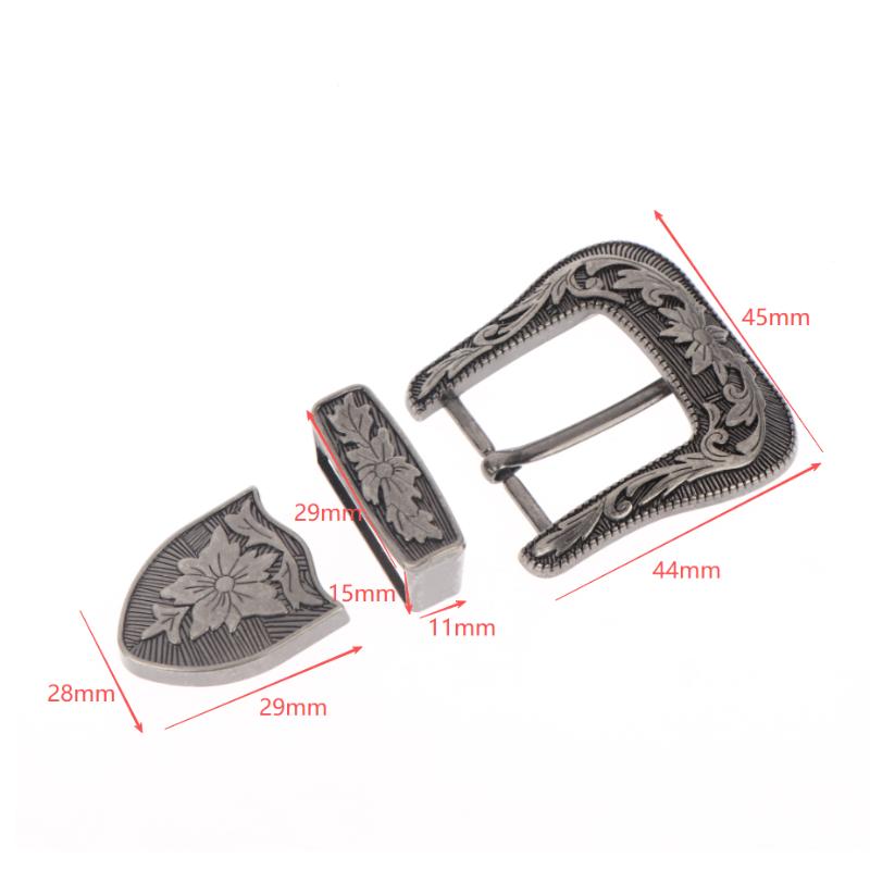 Floral Engraved Vintage Metal  - đánh giá và giá Leather Belt Braided
