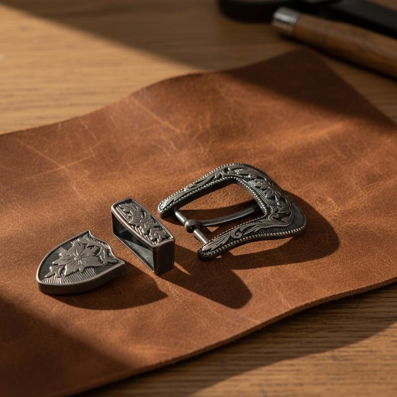 Floral Engraved Vintage Metal  - đánh giá và giá Leather Belt Braided