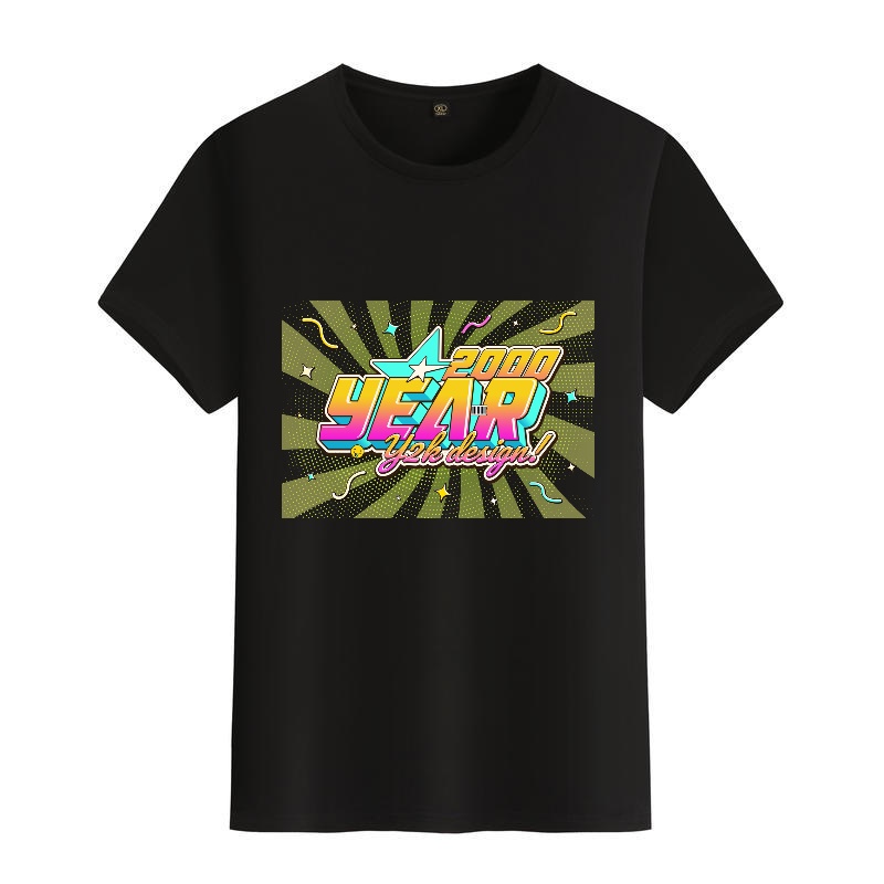 Men's Black Round-Neck Short-S - đánh giá và giá Men'S Fashion Year 2000