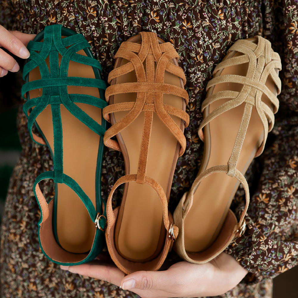Women's natural suede leather  - đánh giá và giá Leather Belt Braided