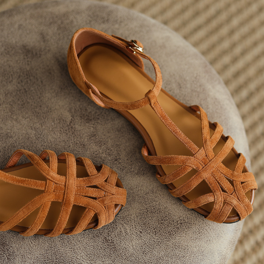 Women's natural suede leather  - đánh giá và giá Leather Belt Braided