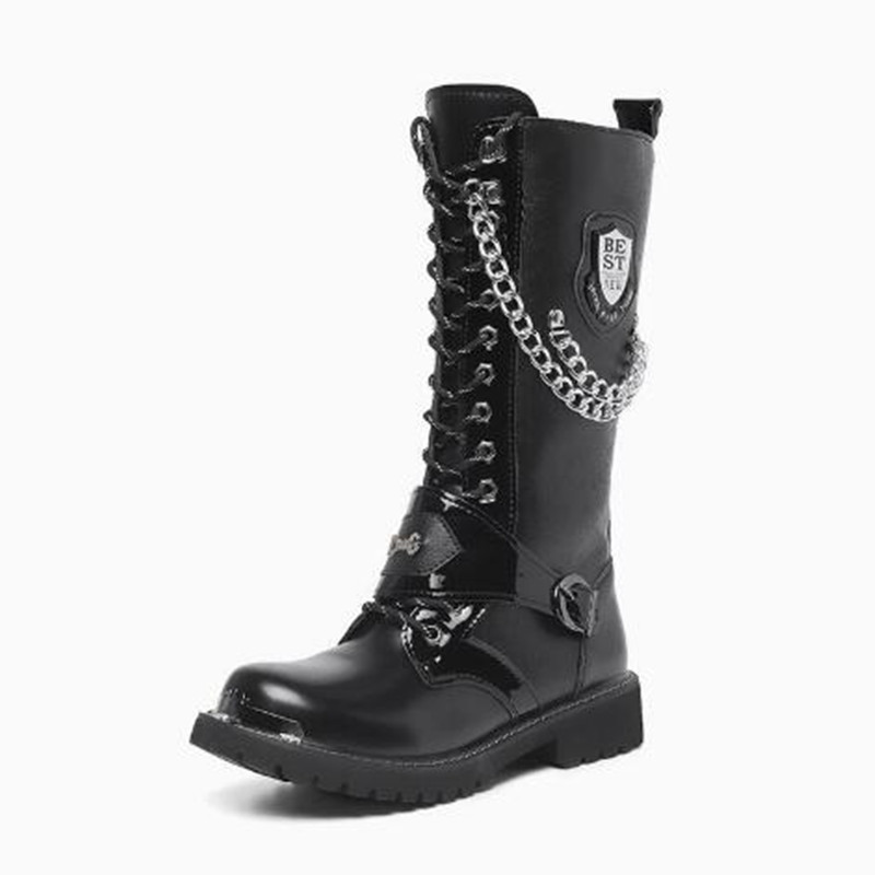 Fashion Men Motorcycle Boots M - đánh giá và giá Mens Fashion Combat Boots