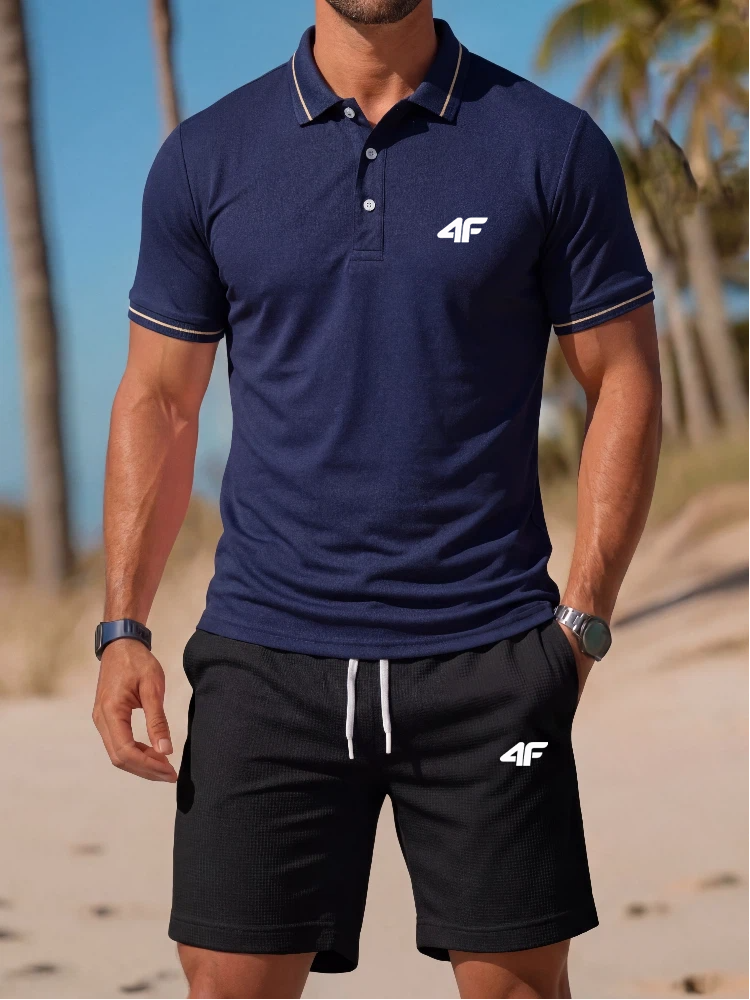 High end fashion printed polo  - đánh giá và giá Men'S Fashion Polo Shirt